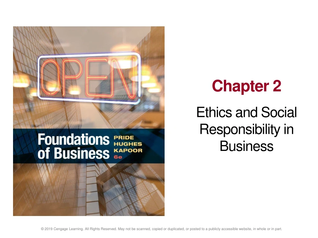 chapter 2 ethics and social responsibility in business n.