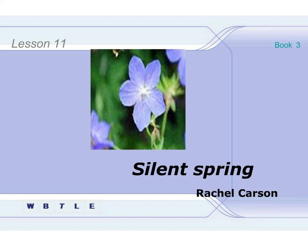 PPT - Silent spring PowerPoint Presentation, free download - ID:332779