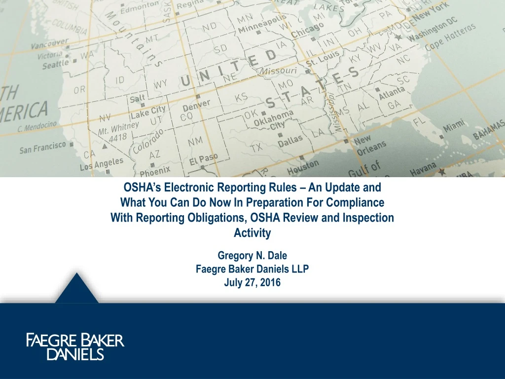 PPT - OSHA's Electronic Reporting Rule – Tracking Workplace Injuries ...