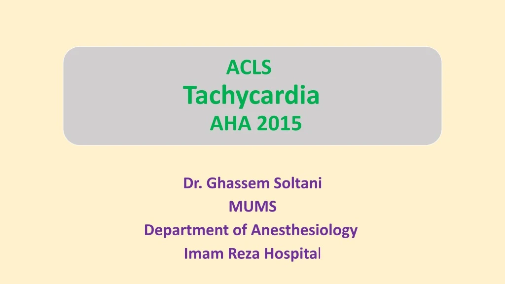 dr ghassem soltani mums department of anesthesiology imam reza hospita l n.