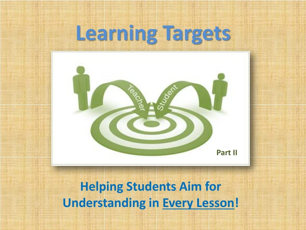 PPT Learning Targets PowerPoint Presentation Free Download ID 336295