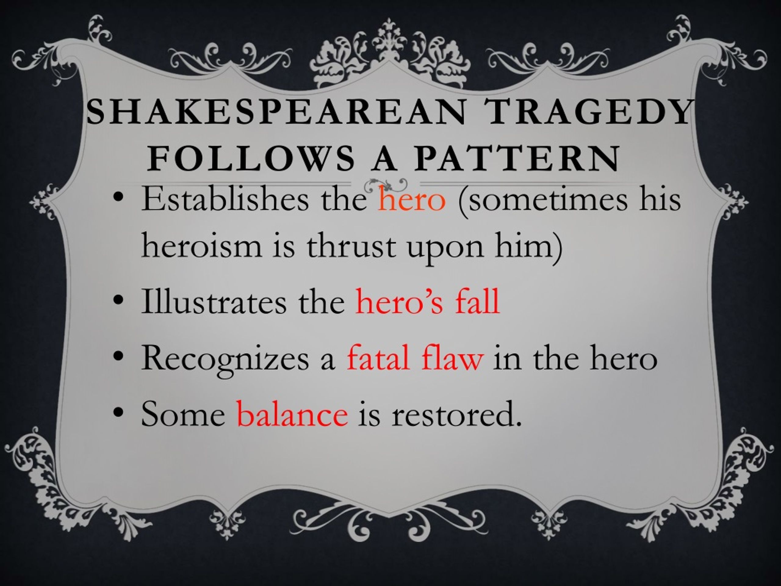 write an essay on shakespearean tragedy
