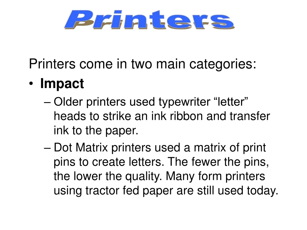 printers n.