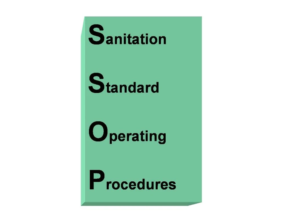 PPT - Sanitation Standard Operating Procedures PowerPoint Presentation ...