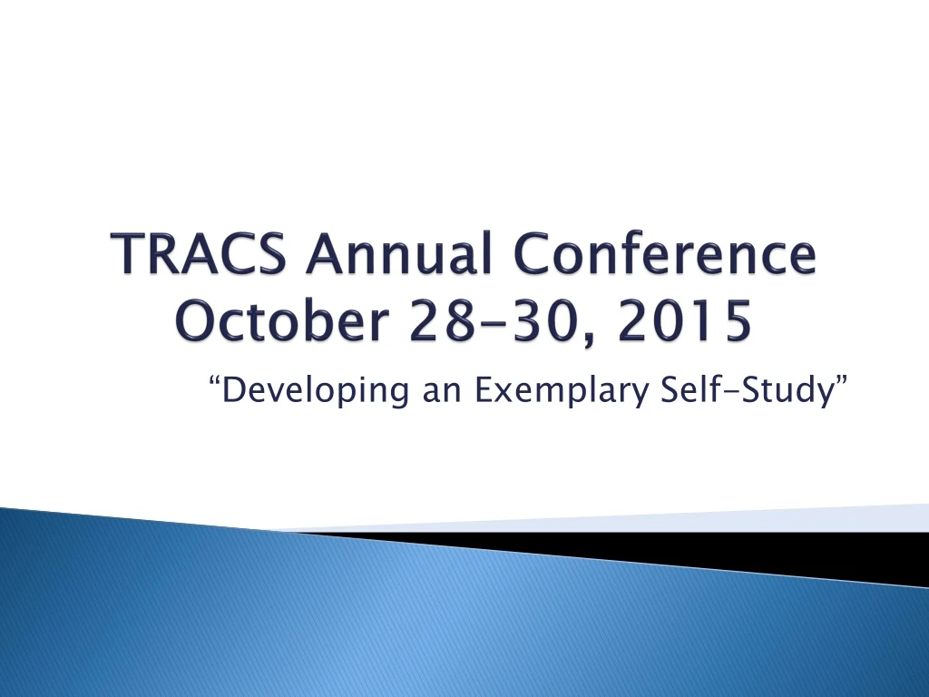 tracs annual conference october 28 30 2015 n.
