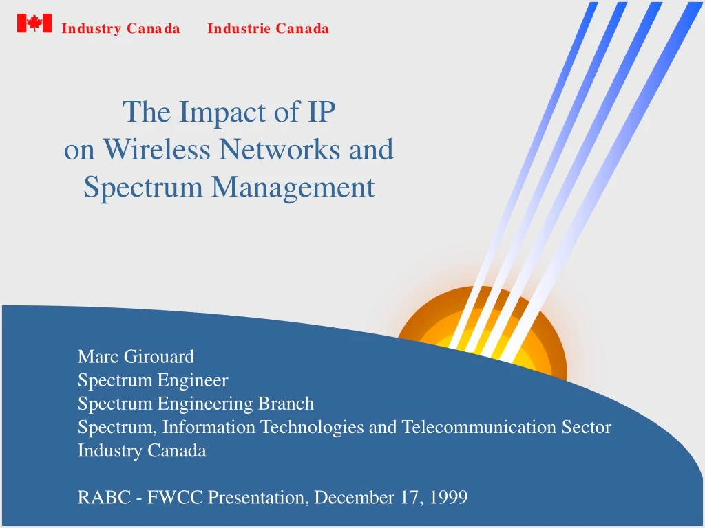 the impact of ip on wireless networks n.