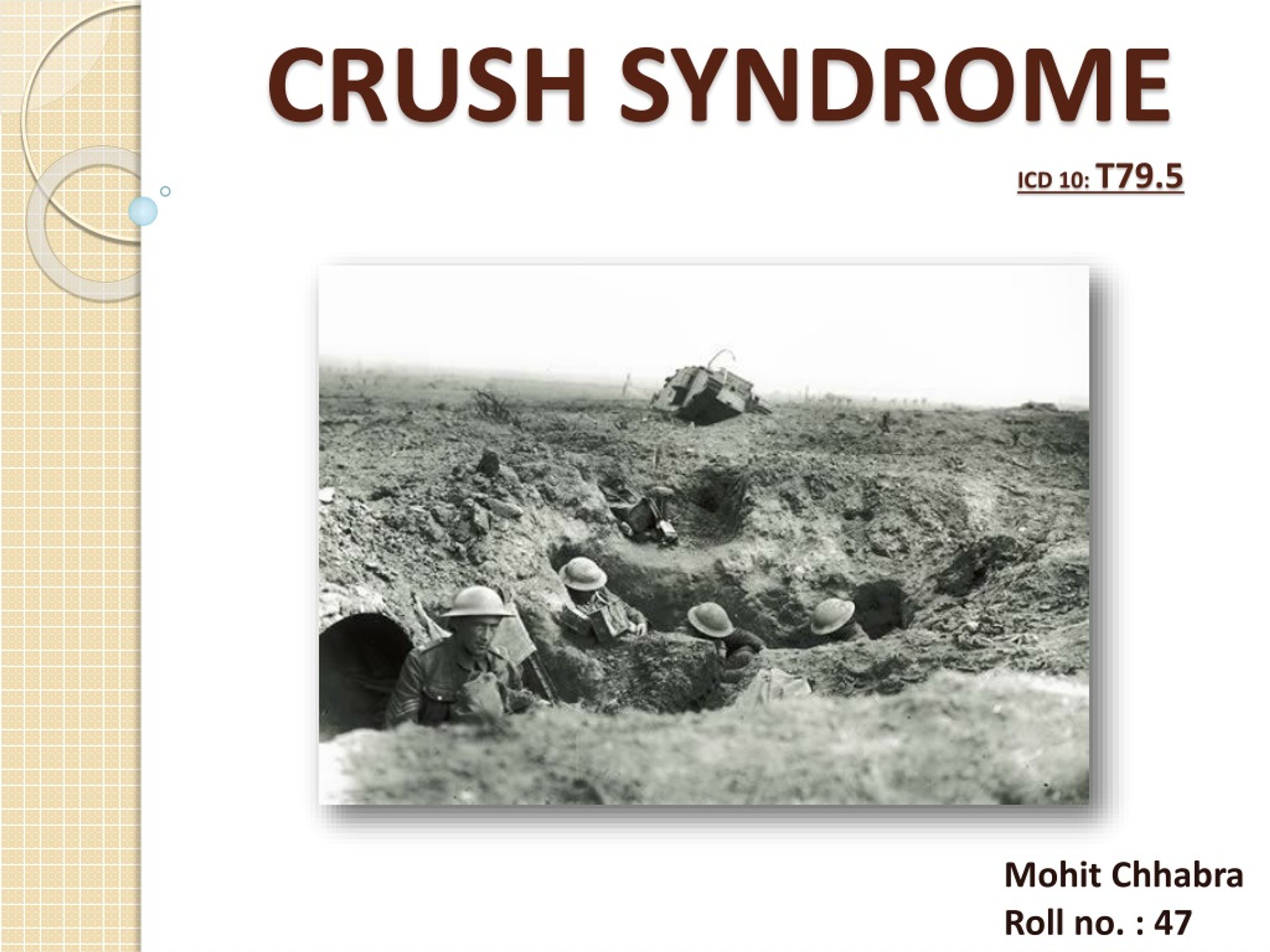 PPT - CRUSH SYNDROME ICD 10: T79.5 PowerPoint Presentation, Free ...