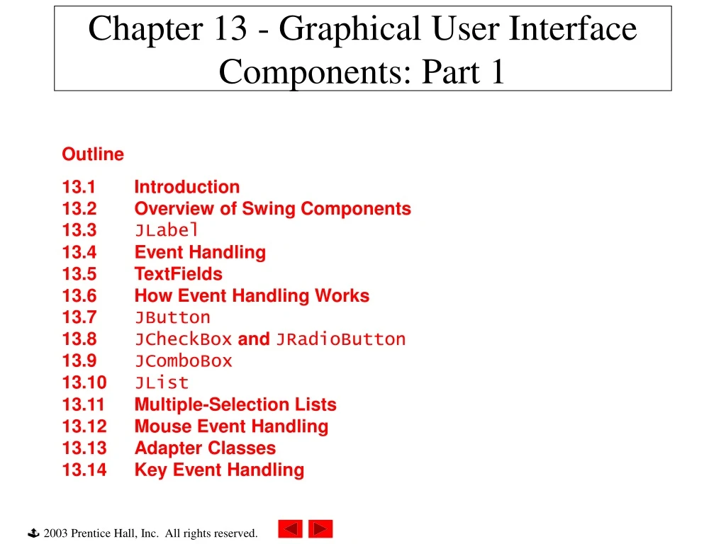 chapter 13 graphical user interface components part 1 n.