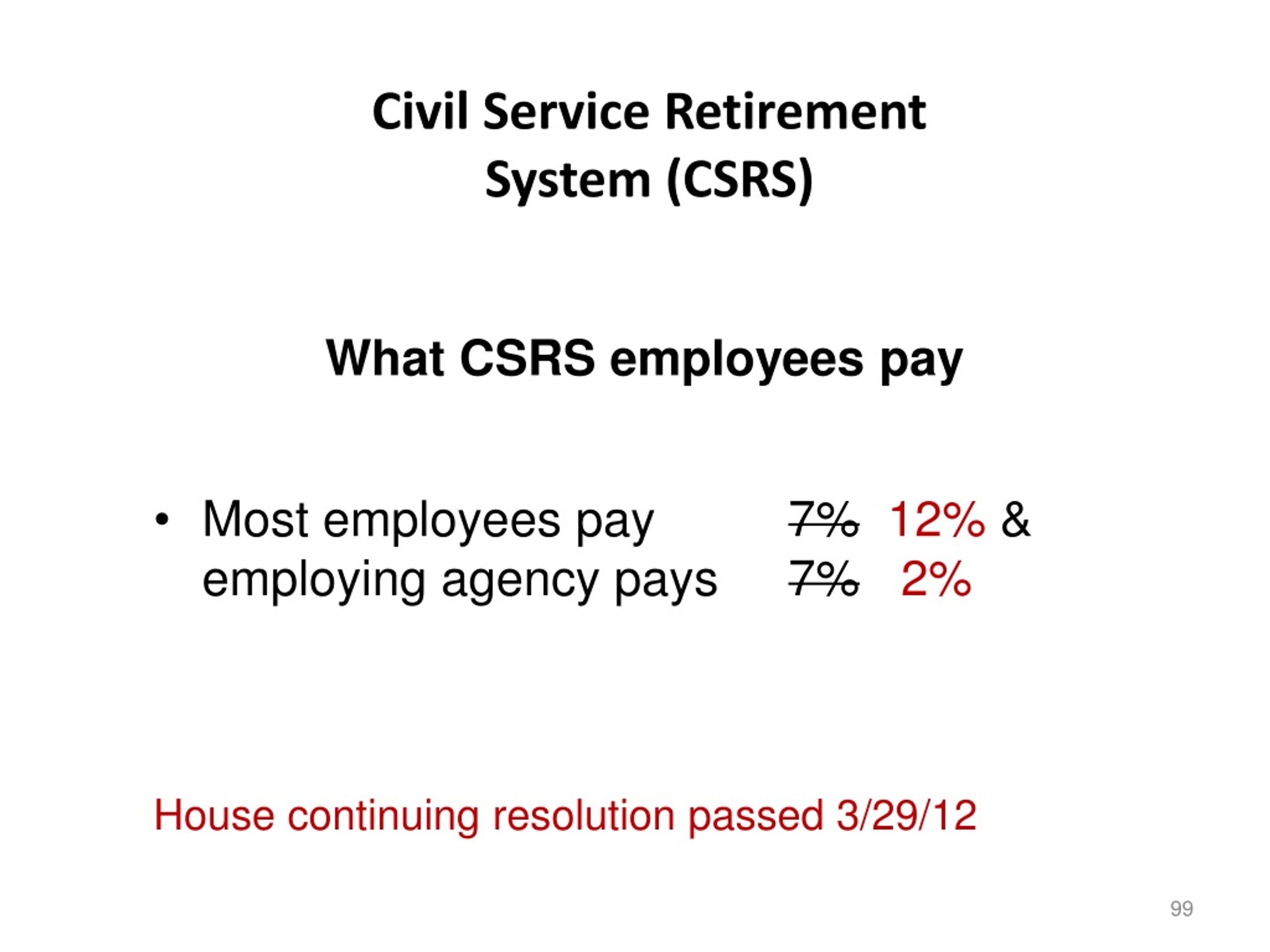 PPT - CSRS And FERS A Guide For Employees Approaching Retirement ...