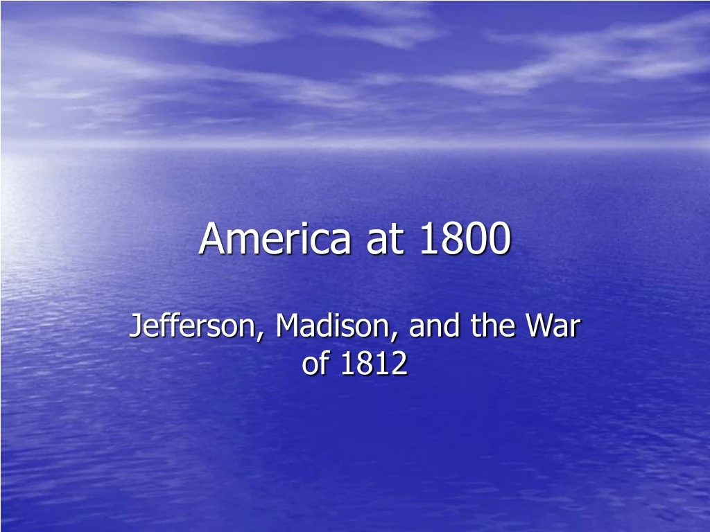 america at 1800 n.