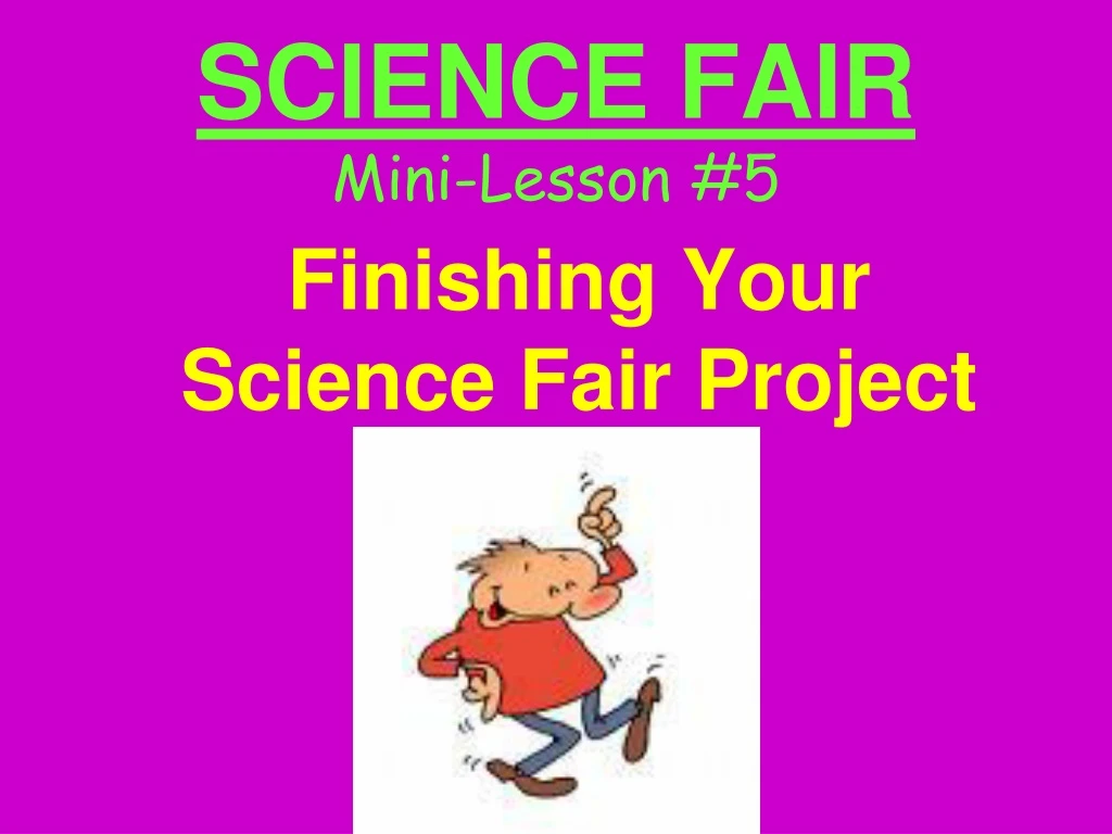 science fair mini lesson 5 n.
