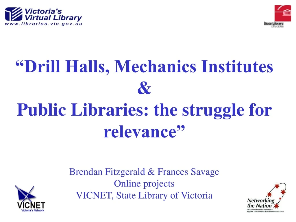 drill halls mechanics institutes public libraries n.
