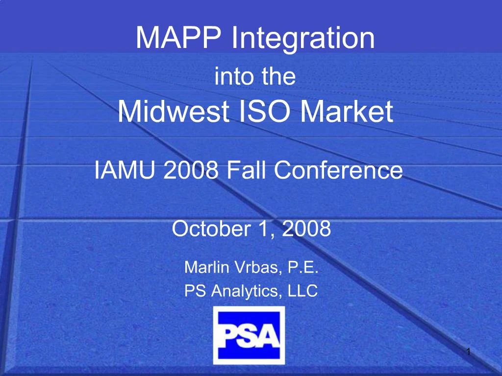 PPT IAMU 2008 Fall Conference PowerPoint Presentation, free download