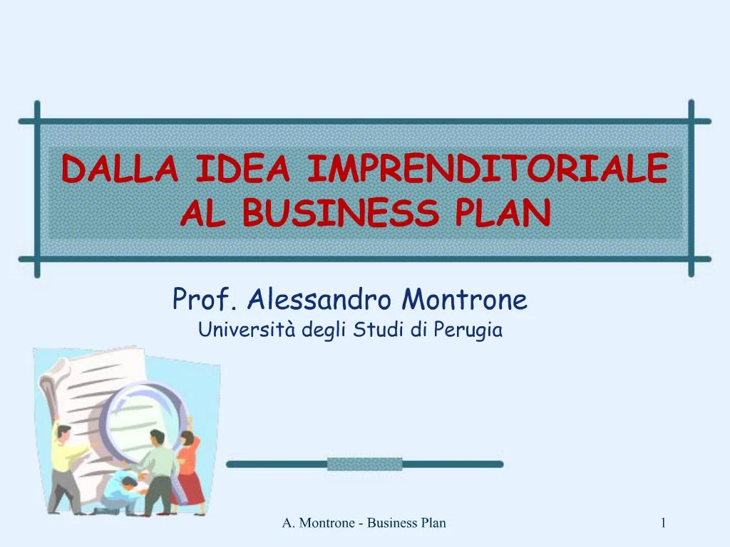 business plan idea imprenditoriale