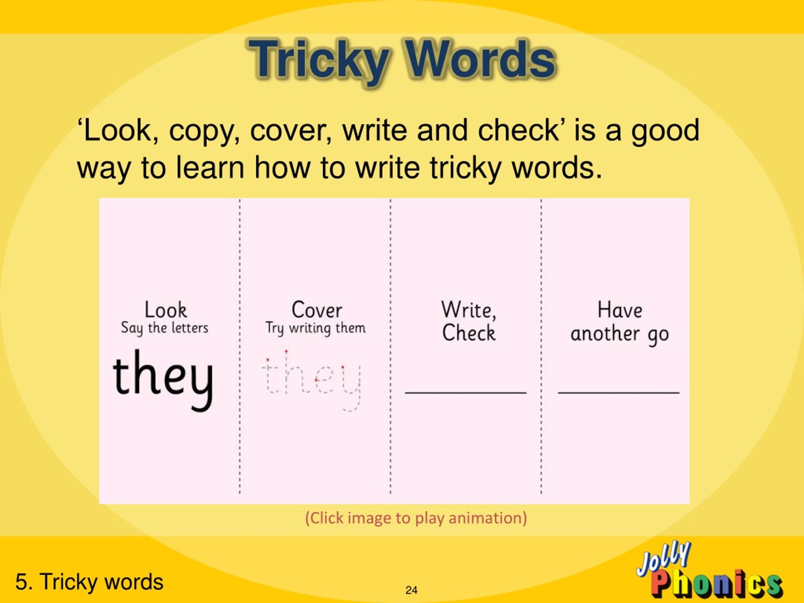 Click words. Tricky Words i. Кавер копи. Spelling Cover write. Spelling Cover write paper.