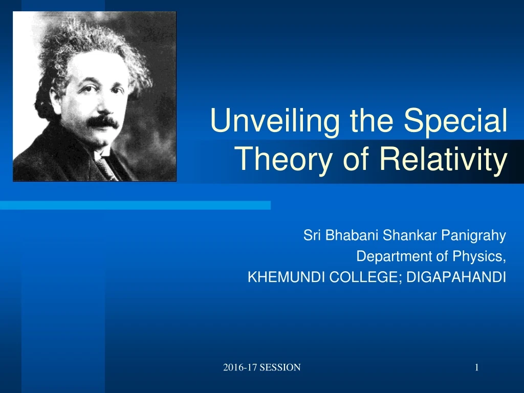 unveiling the special theory of relativity n.