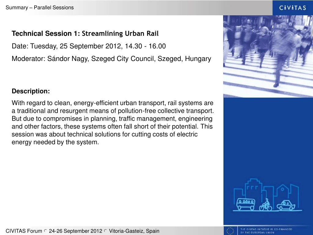 technical session 1 streamlining urban rail date n.
