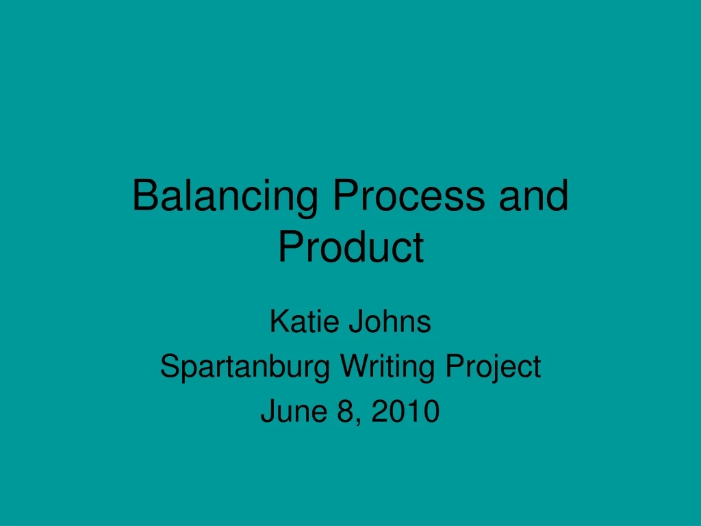 balancing process and product n.