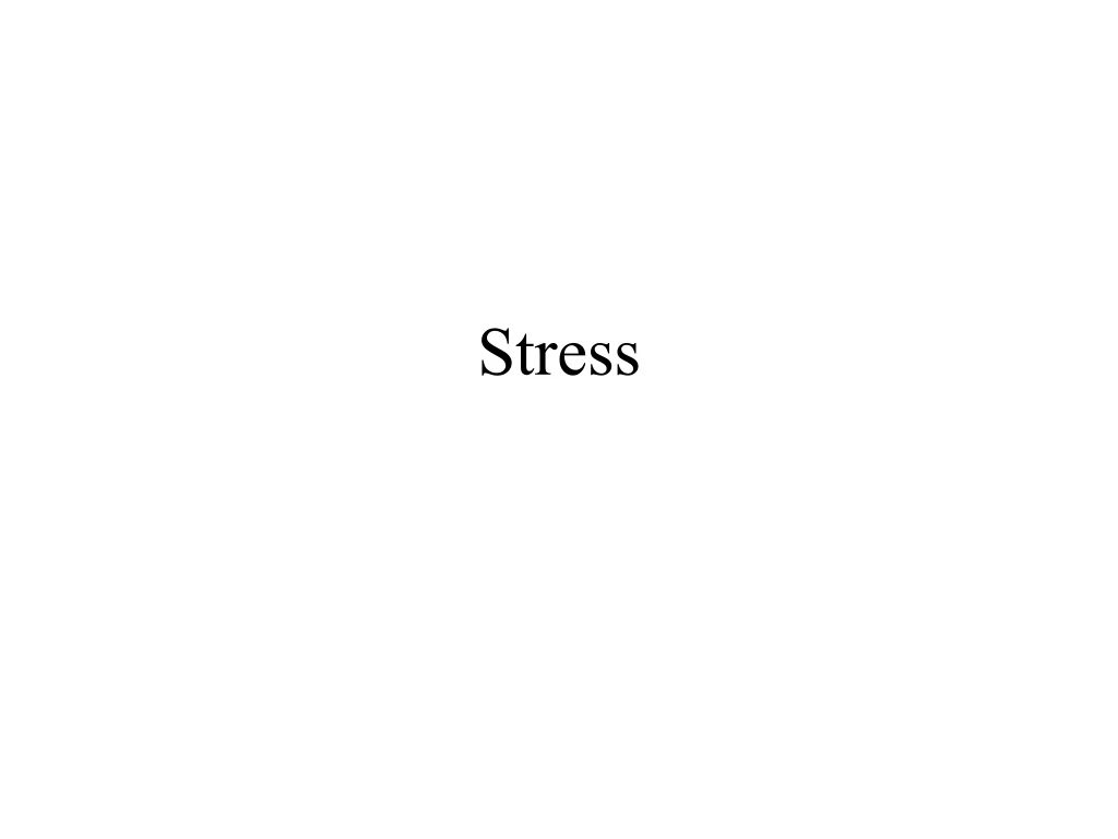 stress n.
