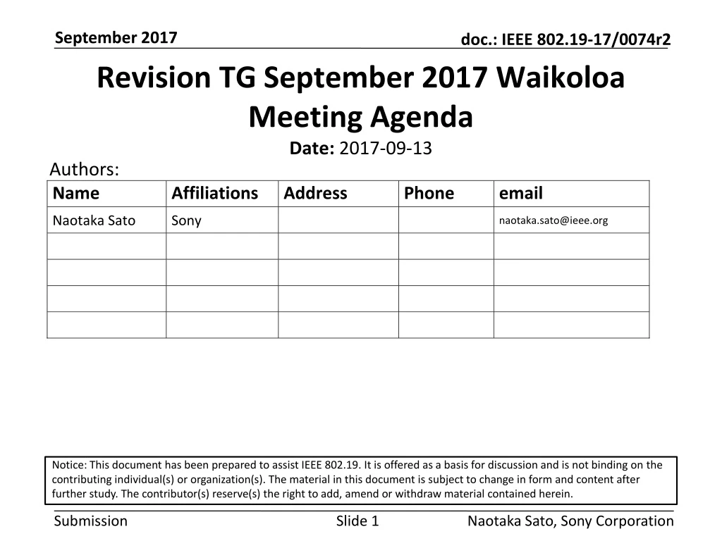 revision tg september 2017 waikoloa meeting agenda n.