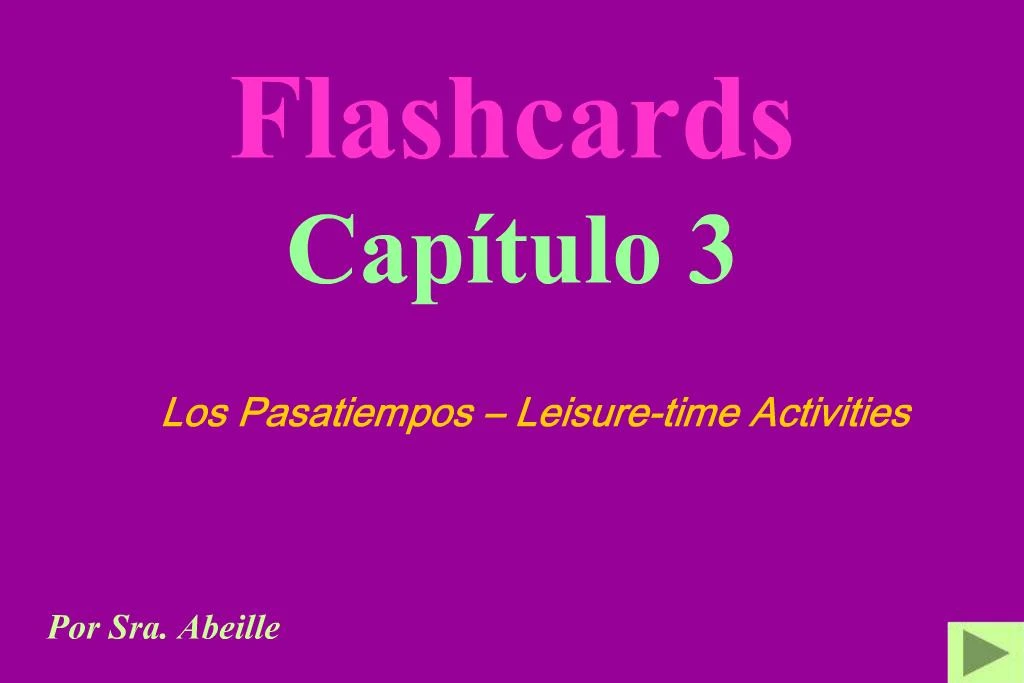 PPT - Flashcards Cap Tulo 3 PowerPoint Presentation, Free Download - ID ...