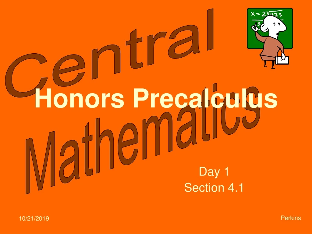 honors precalculus n.