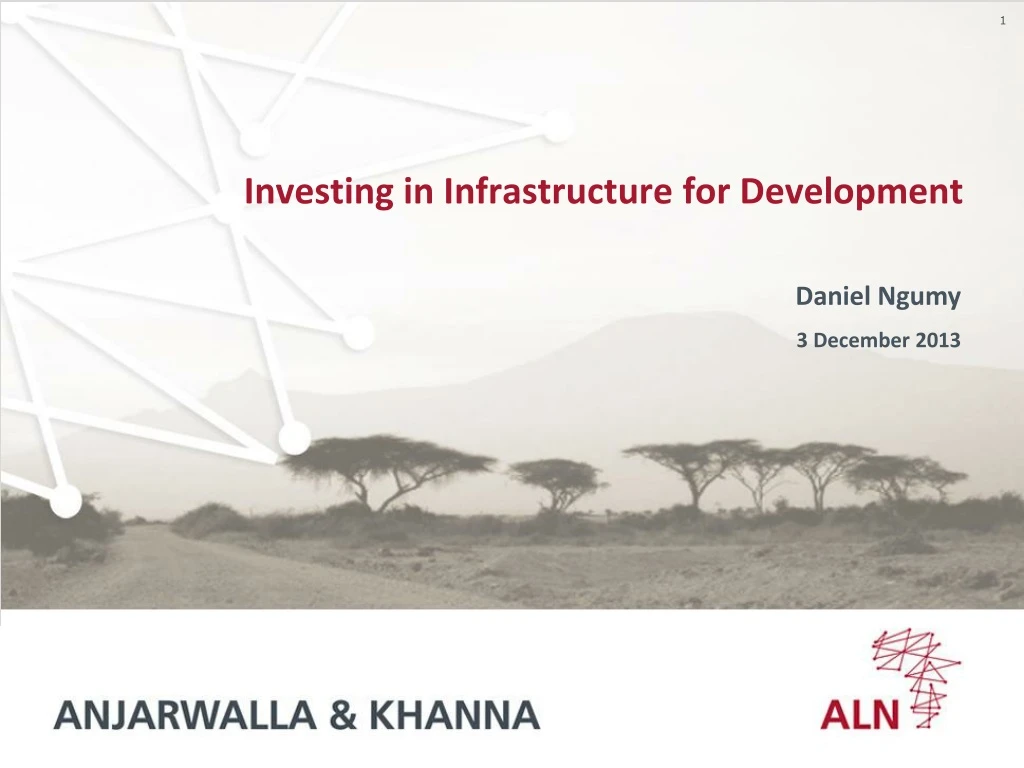 investing in infrastructure for development n.