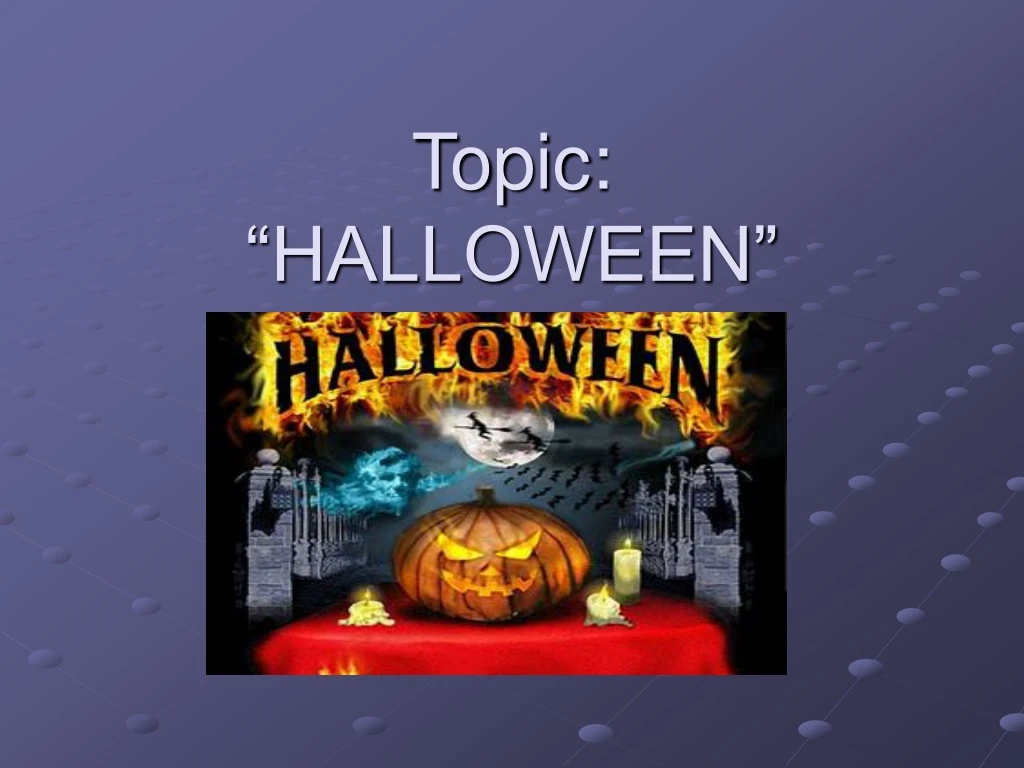 topic halloween n.