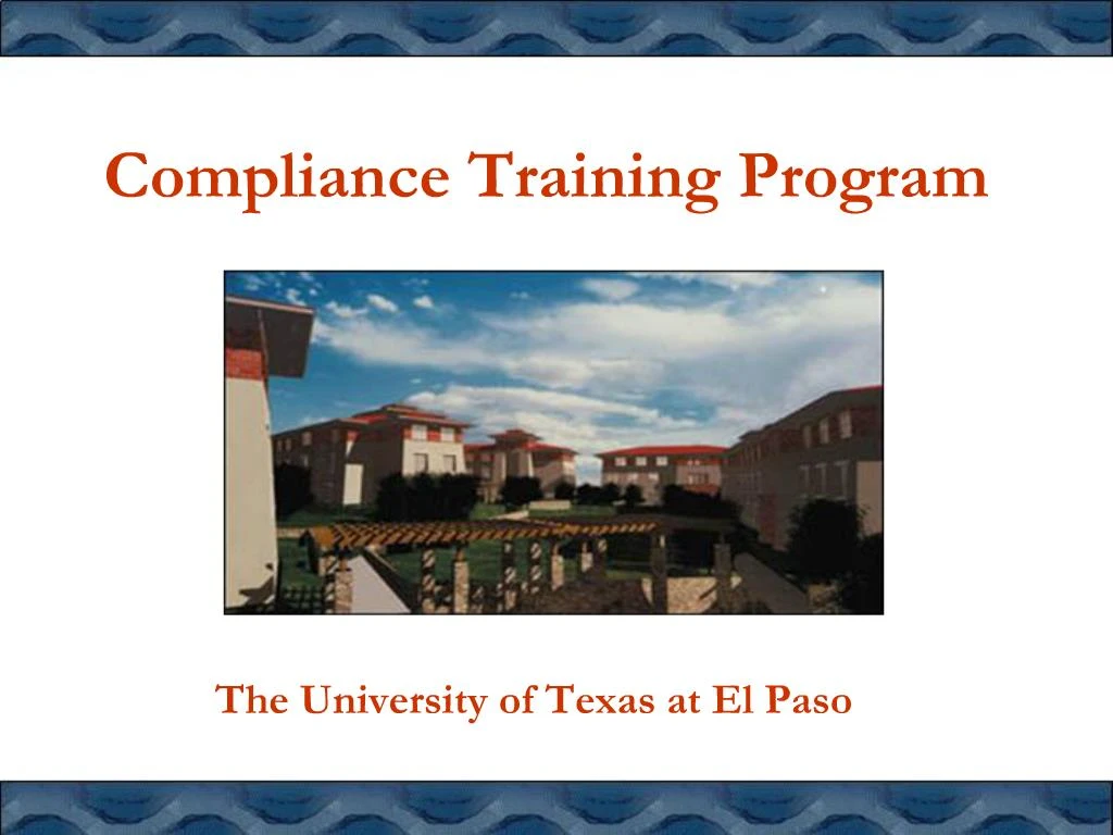 compliance training powerpoint presentation