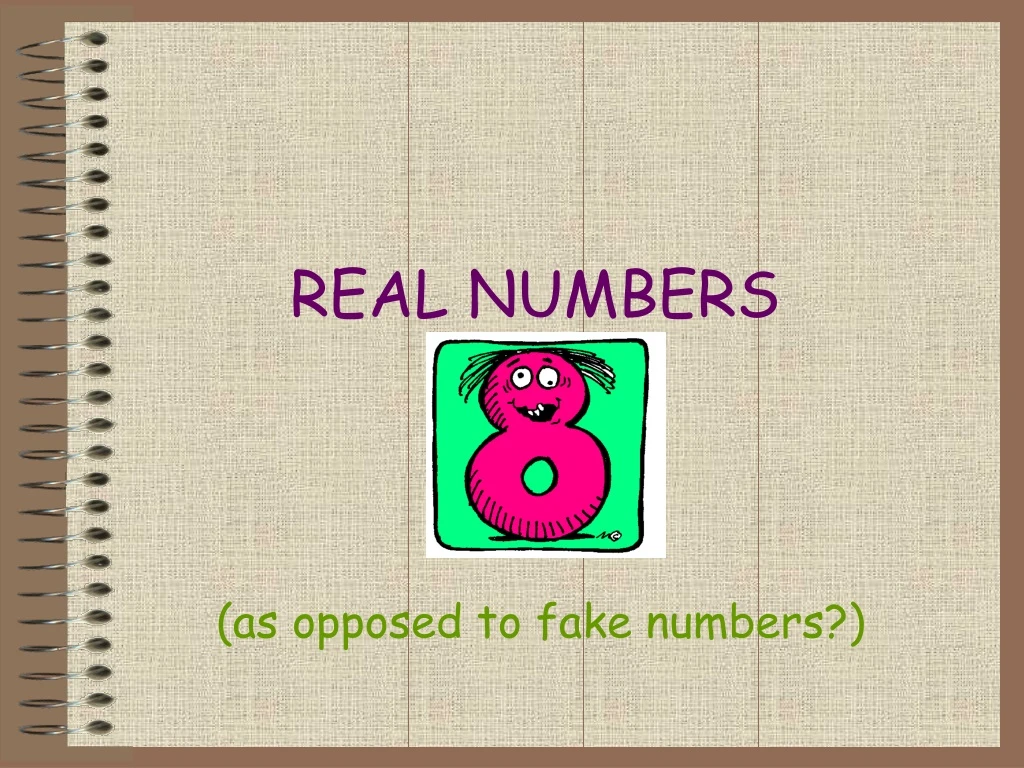 real numbers n.