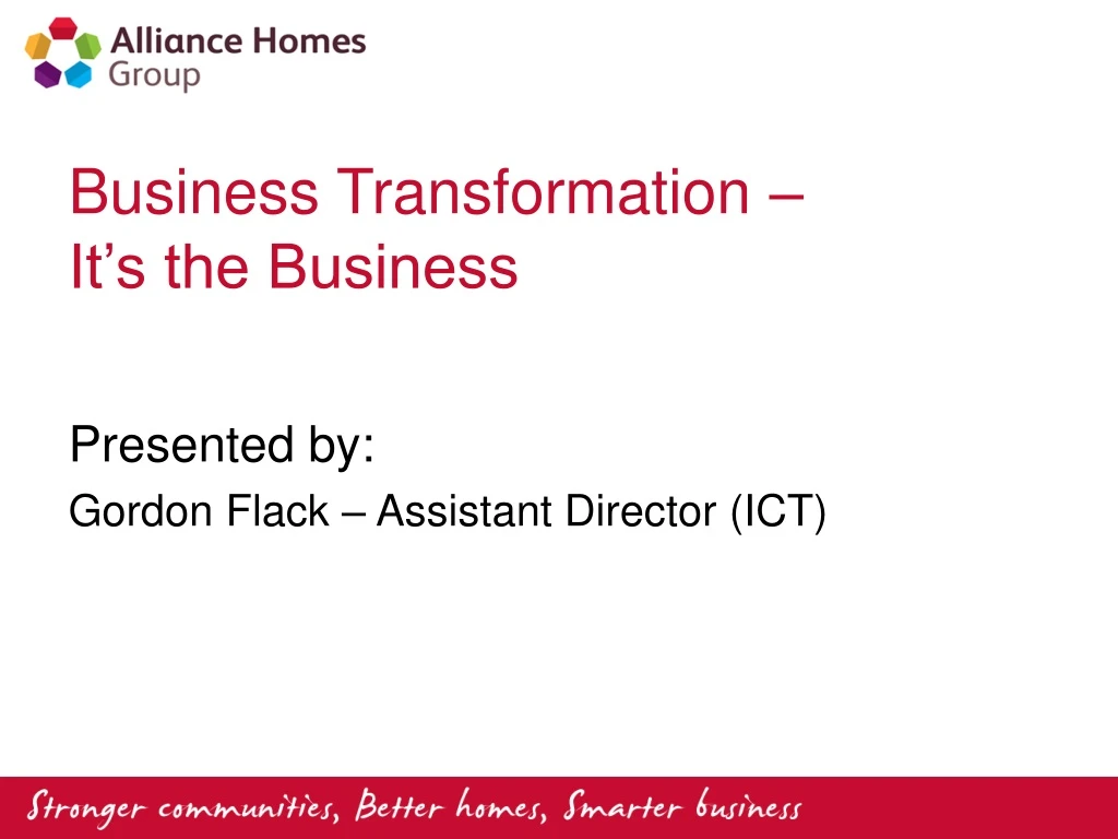 business transformation it s the business n.