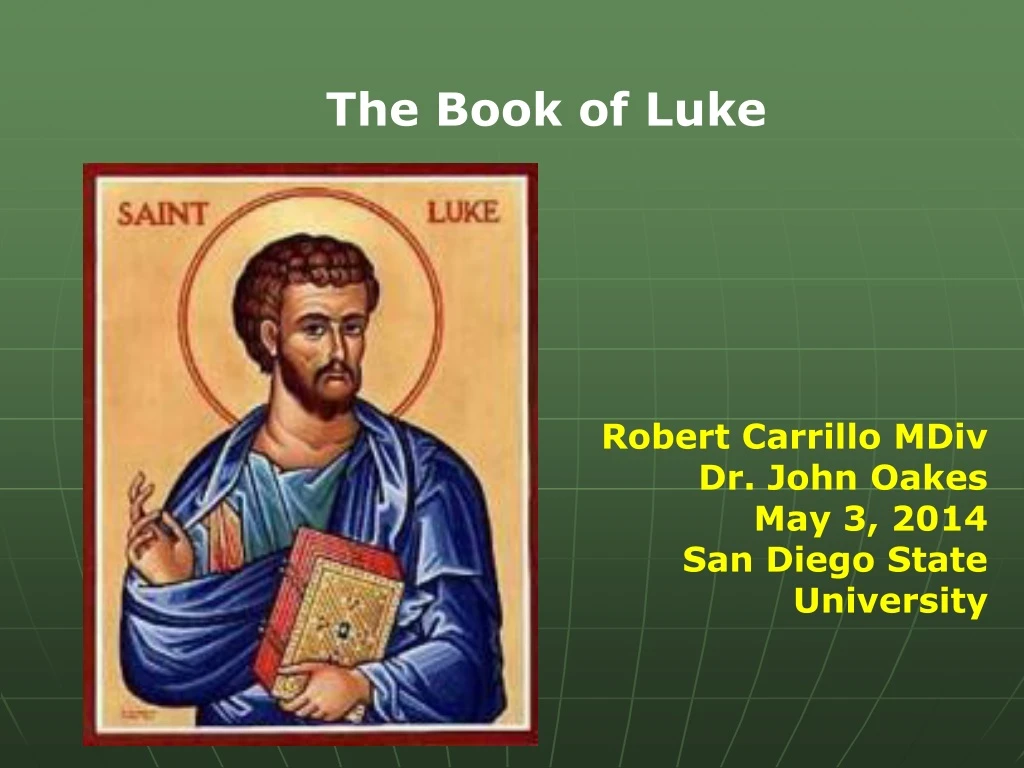the book of luke n.