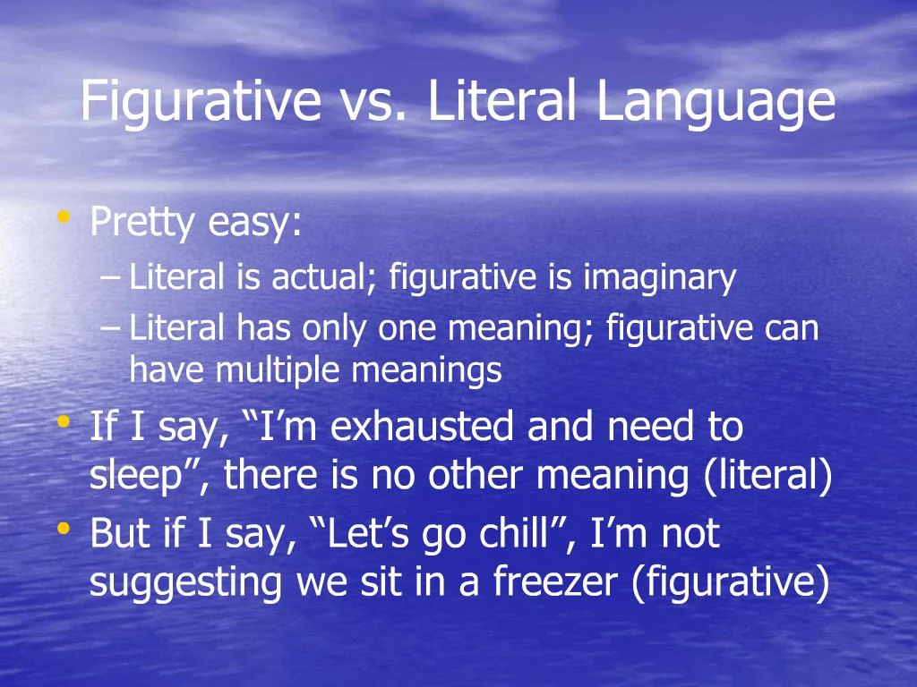 Ppt Figurative Language Powerpoint Presentation Free Download Id358860 8661