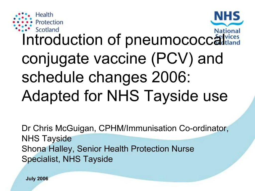 PPT - Introduction of pneumococcal conjugate vaccine PCV and schedule ...