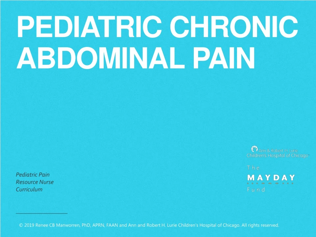 PPT - Pediatric Chronic Abdominal Pain PowerPoint Presentation, Free ...