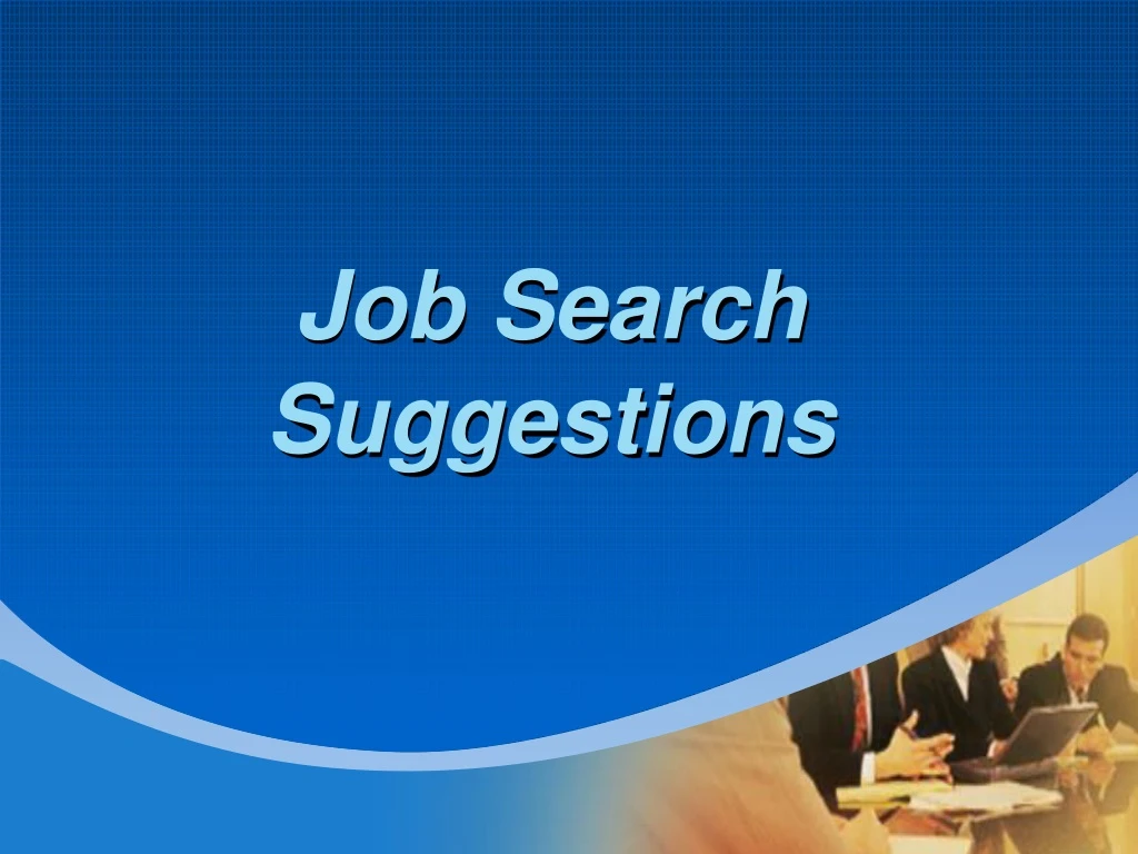 job search suggestions n.