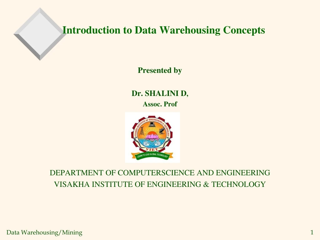 basic data warehousing concepts