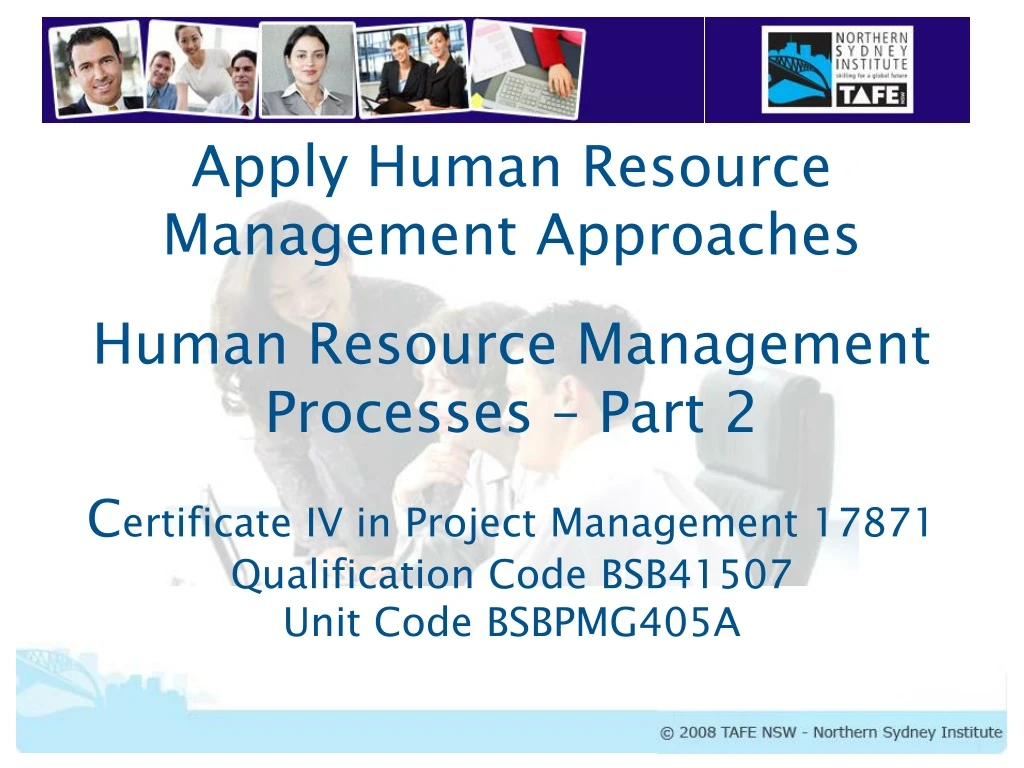 apply human resource management approaches human n.