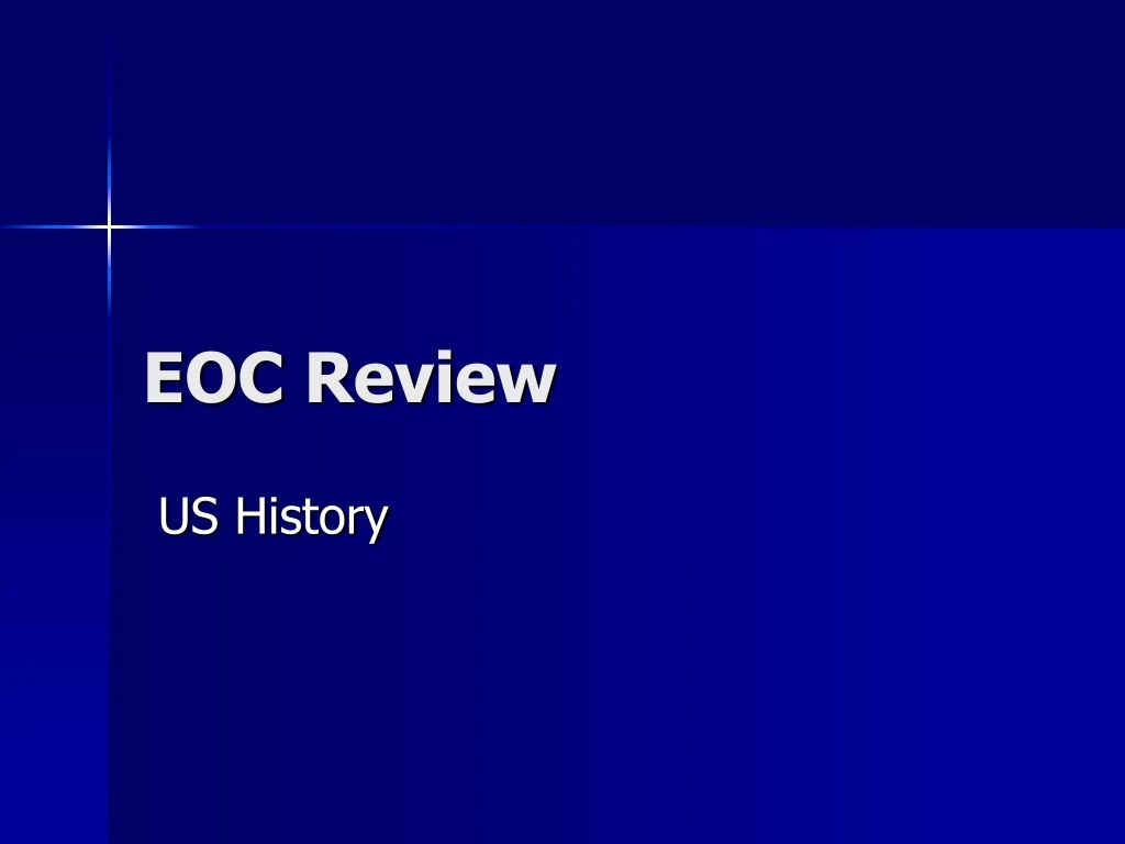 PPT EOC Review PowerPoint Presentation, free download ID361688