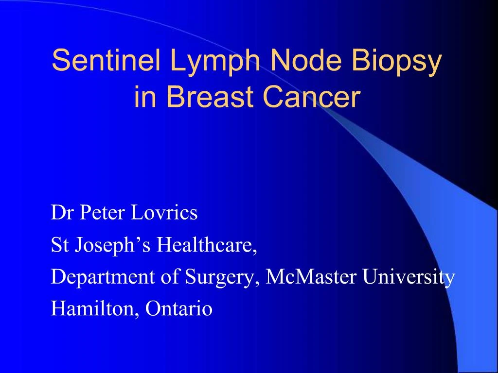 sentinel lymph node biopsy neck