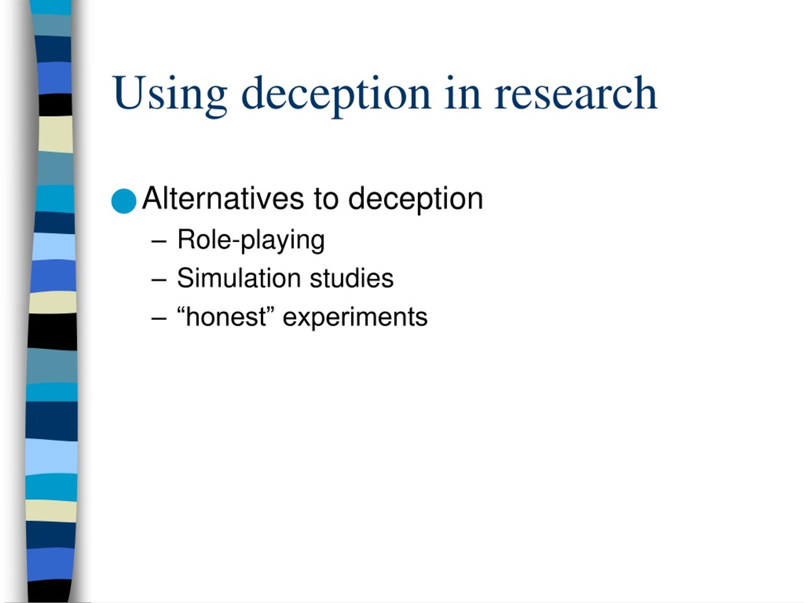 apa deception in research