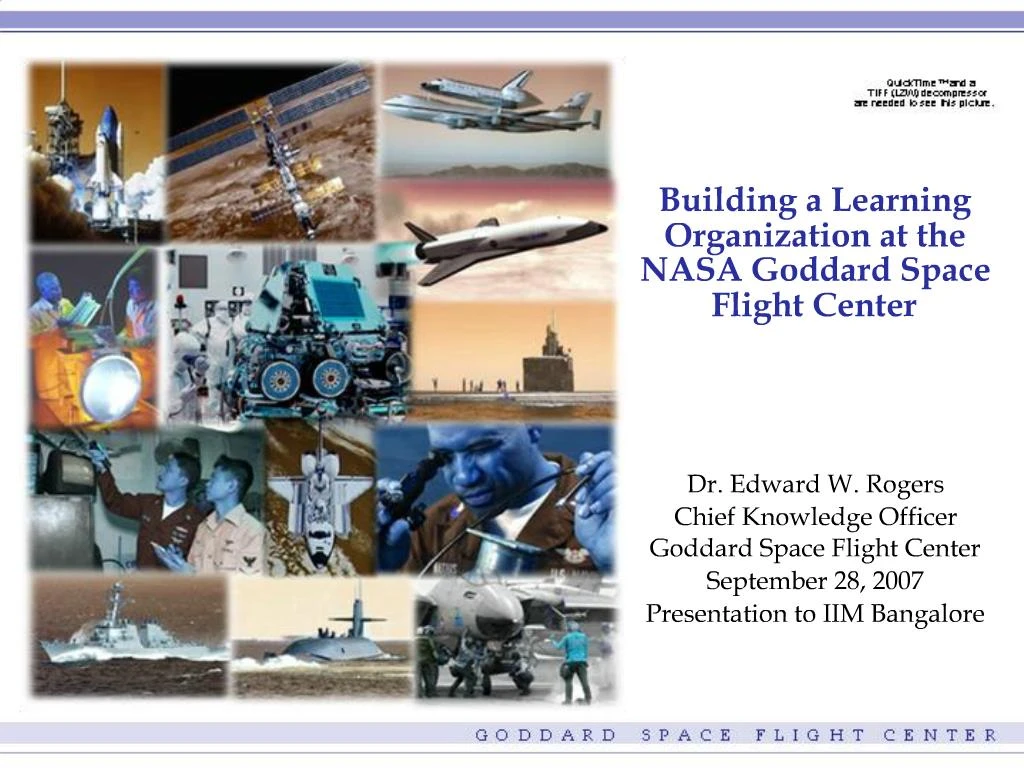 PPT - Building a Learning Organization at the NASA Goddard Space Flight ...