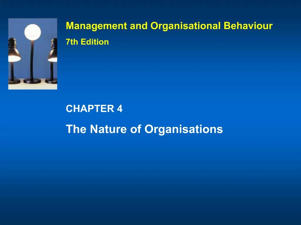 PPT - Management And Organisational Behaviour 7th Edition PowerPoint ...