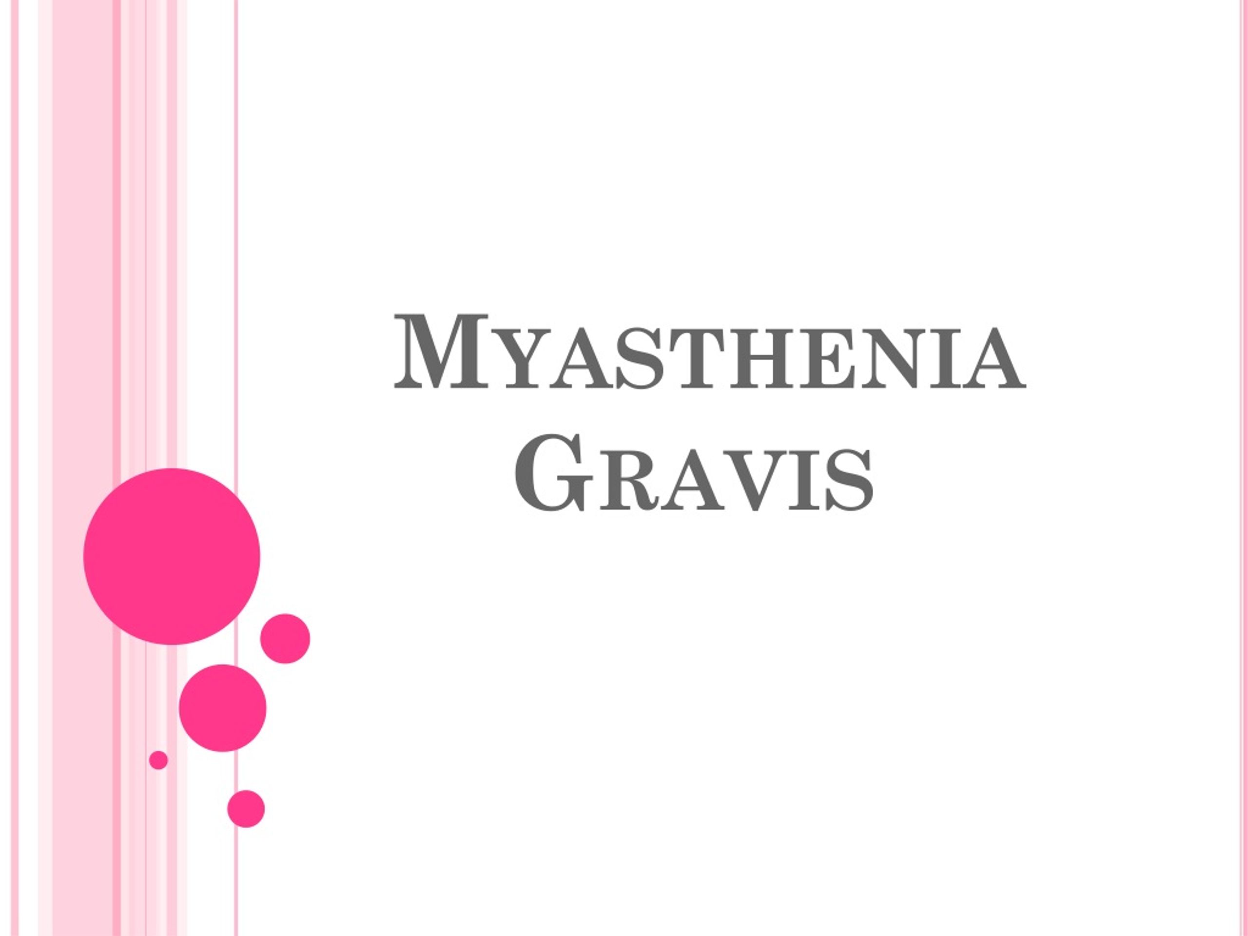 Ppt Myasthenia Gravis Powerpoint Presentation Free Download Id367295 3415