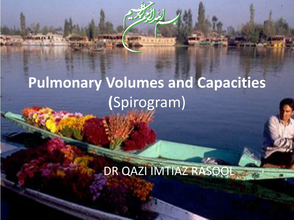 pulmonary volumes and capacities spirogram n.