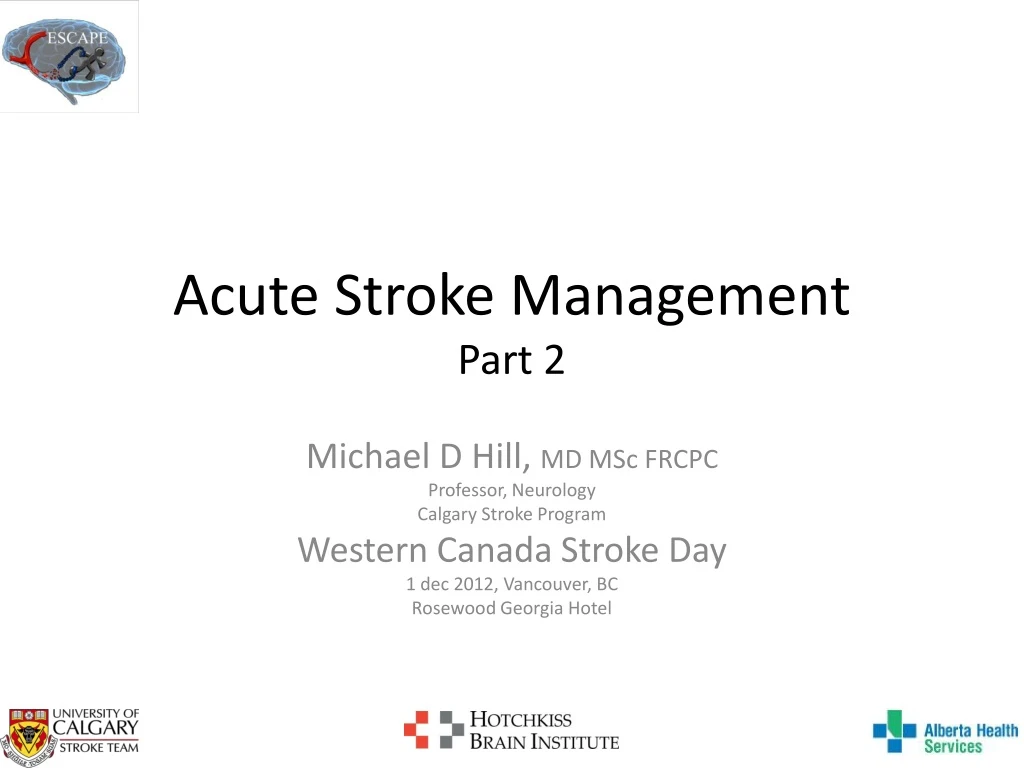acute stroke management part 2 n.