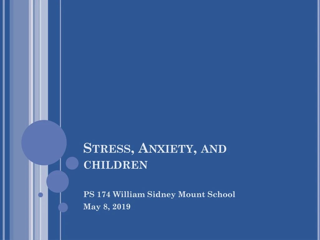 stress anxiety and children n.