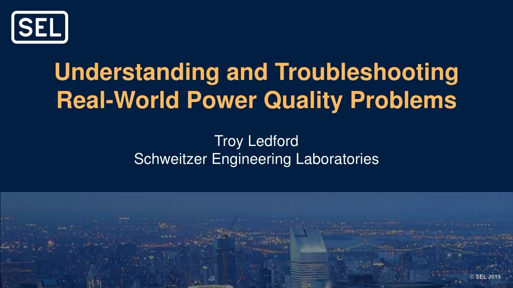 understanding and troubleshooting real world power quality problems n.