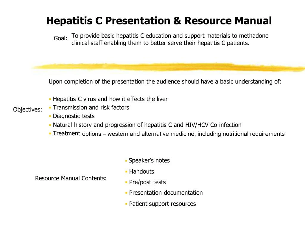 presentation on hepatitis c