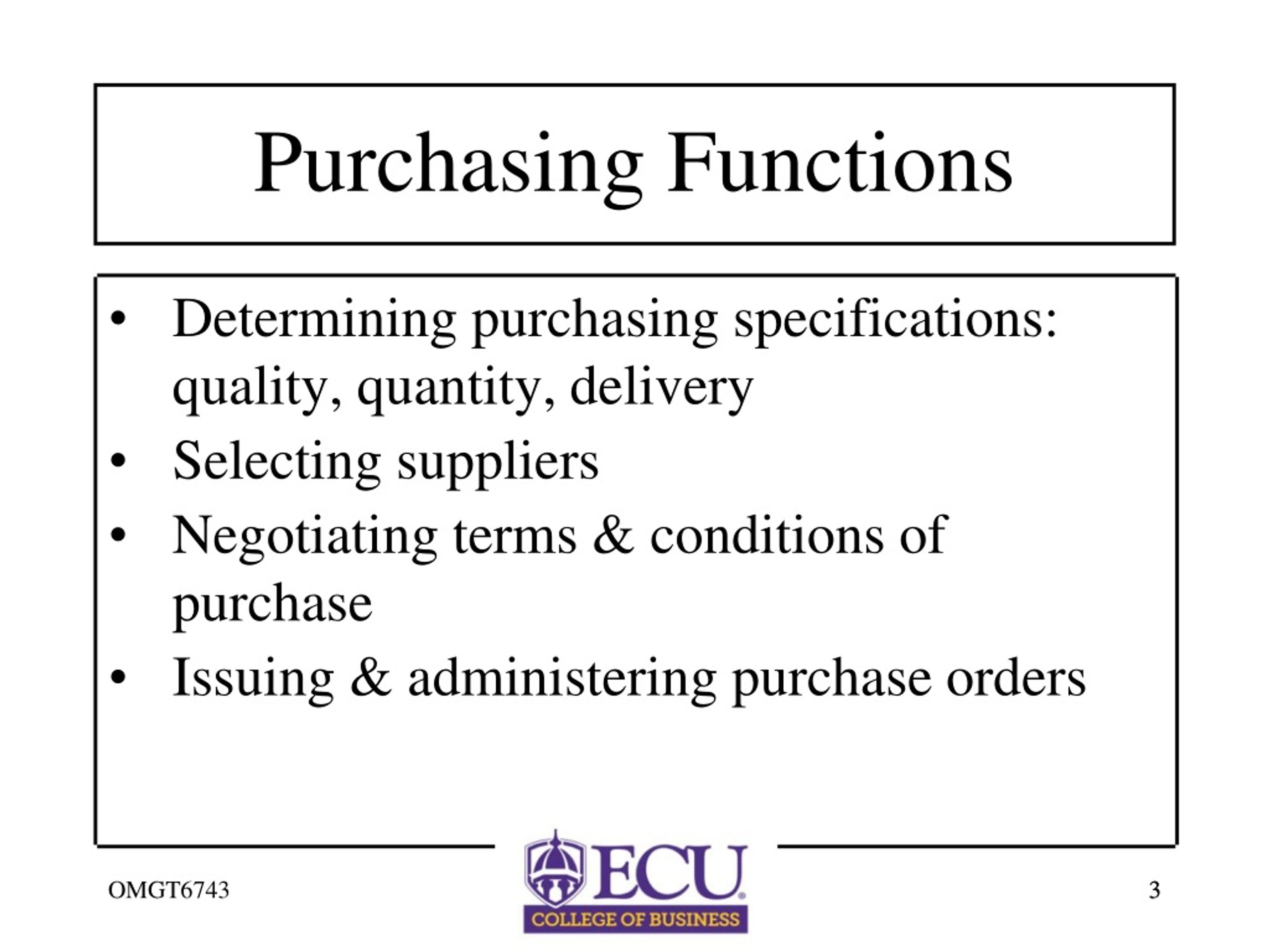 purchase function essay